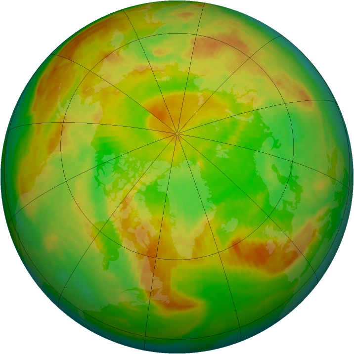 Arctic ozone map for 04 June 1984